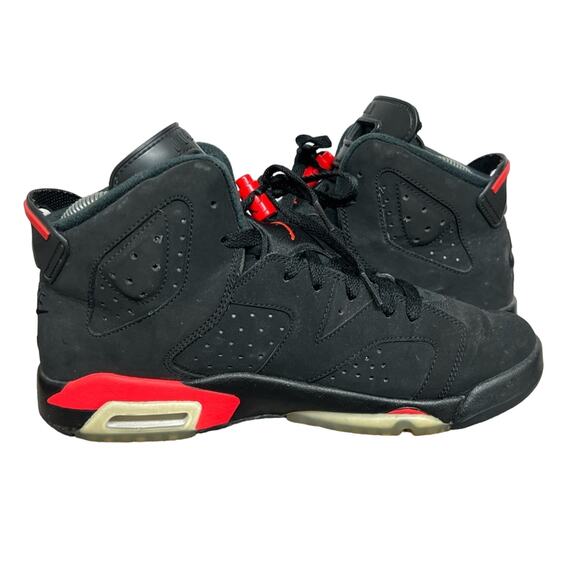 Jordan 6 Retro GS Infrared 2019 Size 7Y Women 8.5 Shoes NICE 384665-060 - Picture 3 of 7